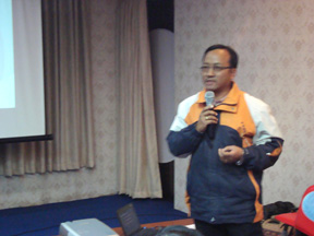 Mr. Govinda Tamang presenting his Ph.D. Thesis